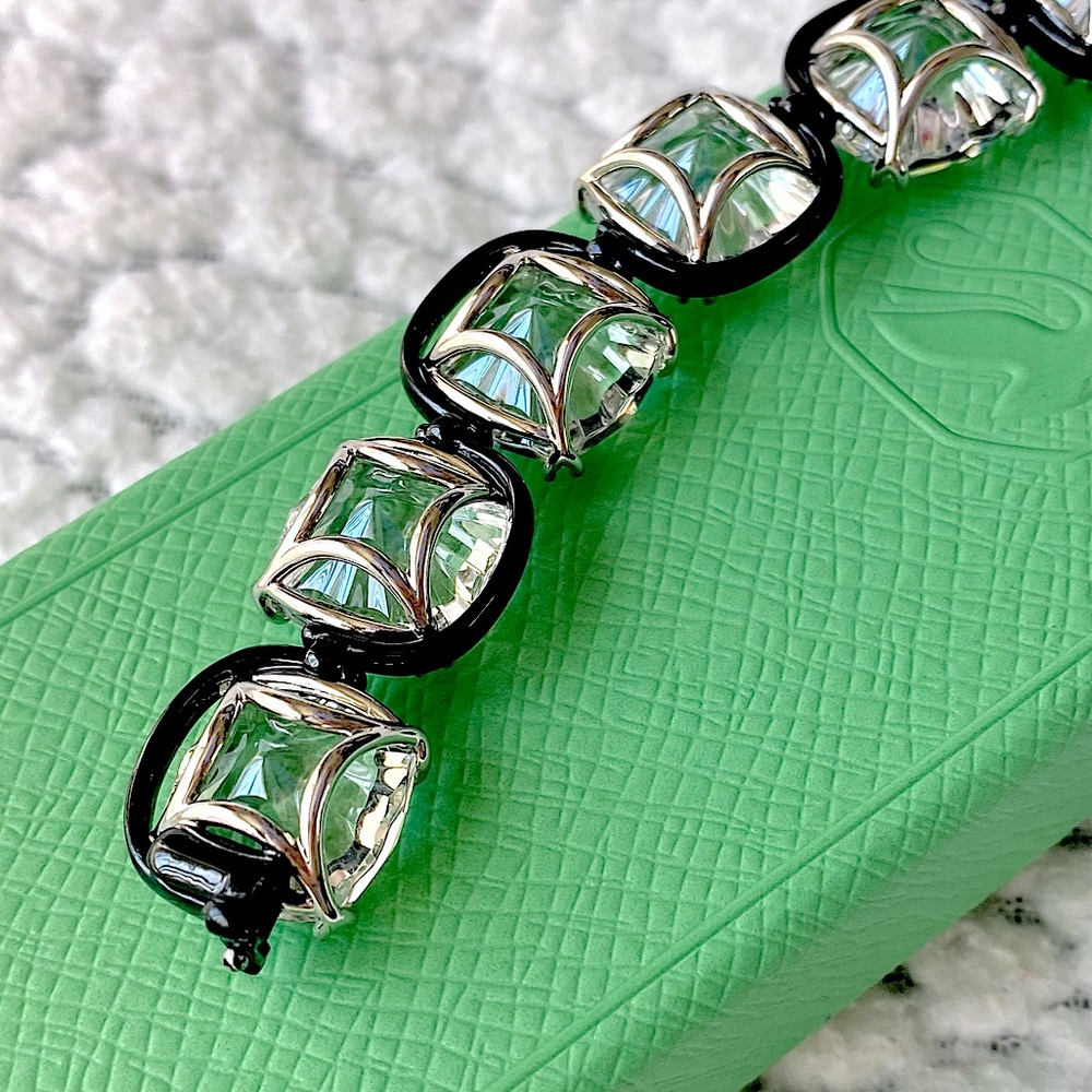 Swarovski “Harmonia” Cushion Cut Crystal Flex Bracelet - Picture 8 of 17